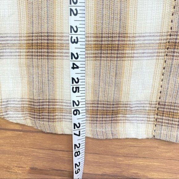 Prana Button Down Shirt Riley Woven Checked Print Women Size XL NWT - Picture 7 of 9
